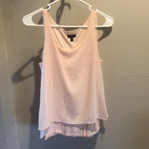 Soft Pink Jeweled Blouse